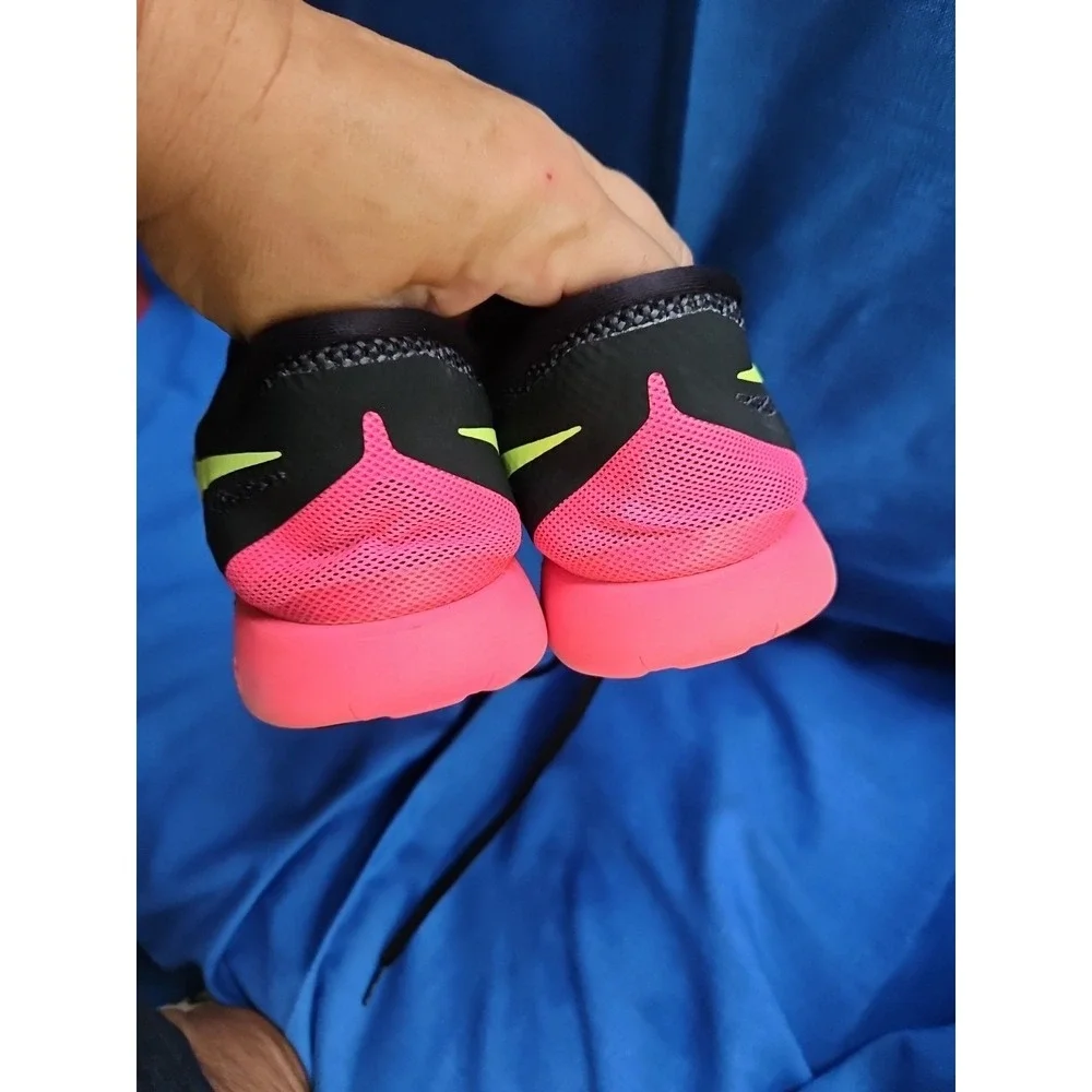 Nike Free 5.0 Tr Fit‎ 5 Cross Training Shoes Sneakers Black Volt Hyper Pink Neon